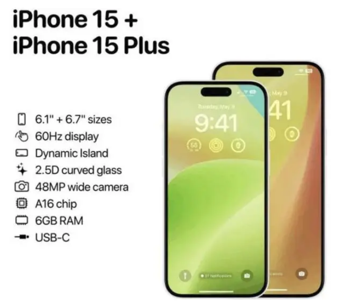 中和镇苹果15维修服务分享iPhone15有哪些机型 