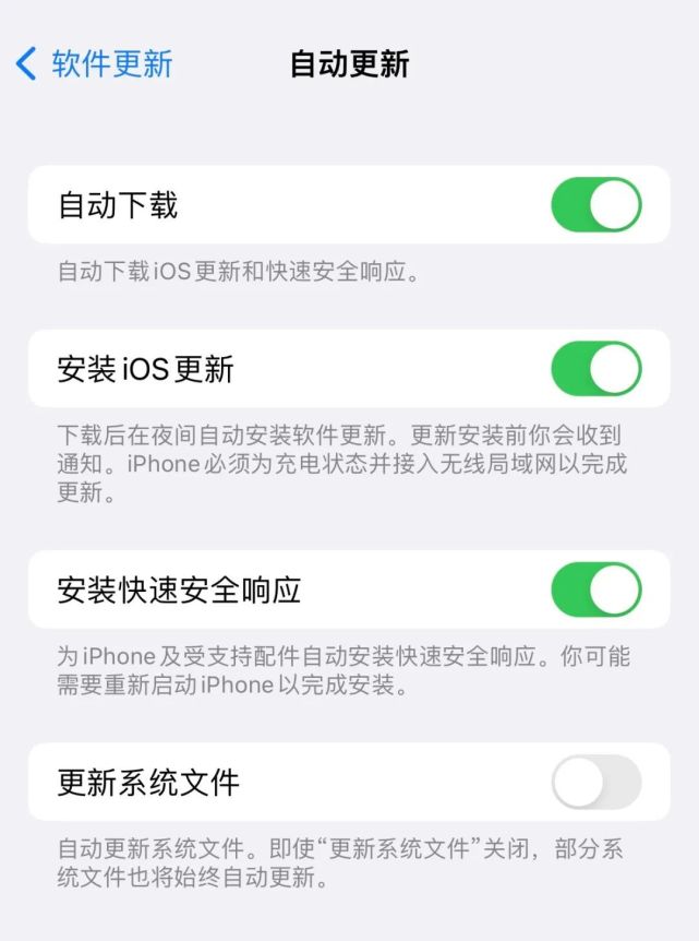 中和镇苹果手机维修分享苹果快速安全响应更新有必要安装吗 