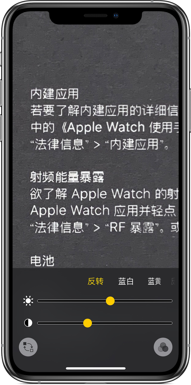 中和镇苹果手机维修分享iPhone 小技巧：使用自带的放大器功能放大文字 